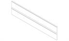 Blum Antaro / Intivo cross divider to suit 500mm cabinet  silk white