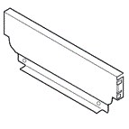 Blum Steel Back to Suit 86 X 600mm Grey R906