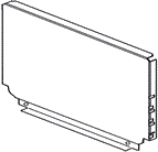 Blum Steel Back to Suit 224 x 800mm Grey R906