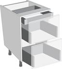 Legrabox Orion Grey 1000mm Cabinet Pack, 1 Internal Cutlery &amp; 2 Pan Drawers
