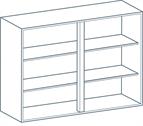 1000 x 720mm Wall Unit Carcass in Light Grey (Flat Pack)