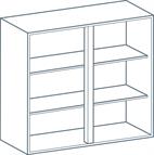900 x 900mm Wall Unit Carcass in Light Grey (Flat Pack)