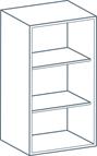 400 x 720mm Wall Unit Carcass in White (Flat Pack)