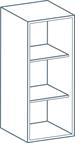 300 x 900mm Wall Unit Carcass in White (Flat Pack)