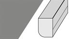 Dual Purpose Moulding High Gloss Dust Grey 3mtr