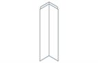 Avanti Legno Horizontal Grain 22mm Corner Post, Grey Ash 715 x 72 x 72mm