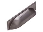 Windsor Shell Handle, Brushed Nickel, 96mm centres