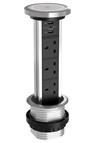 SensioPod M Motorised socket Aluminium Finish With QI Charger