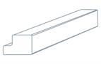 Avanti Quadro 36mm Cornice/Pelmet, Light Grey Grained Paint Effect 50 x 3050mm