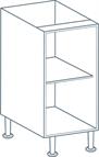 400mm Base Unit Carcass in Light Grey (Flat Pack)