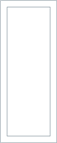 Avanti Juno 18mm Door, Super Matt Light Grey, 1245 x 296mm