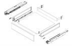 Blum Legrabox with Blumotion M height 350mm carbon black (40kg)