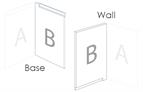 Avanti Opus  Bi-Fold Corner Door RH Base LH Wall, SM Dust Grey 715 x 272mm