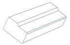 Avanti Opus 38mm Bullnose Cornice, Super Matt Monument Grey 50 x 3000mm