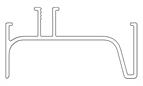Gola Vertical end profile snap on1 Black 2.67 metre