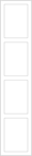 Avanti Juno 18mm Wardrobe Door, Super Matt Indigo Blue, 2155 x 446mm