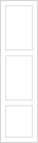 Avanti Juno 18mm Linen Press Door, Super Matt Light Grey, 1498 x 396mm