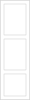 Avanti Juno 18mm Linen Press Door, Super Matt Light Grey, 1498 x 446mm