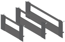 Merivobox E-Height Gallery Rail Internal Drawer Fronts