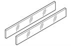 Blum frosted glass for 500mm D height Antaro  set of 2