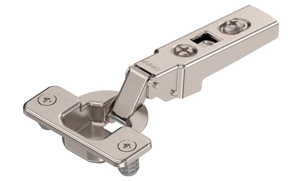 Blum 100 degree clip-on hinge with dowels