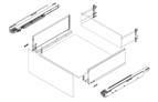 Blum Legrabox with Blumotion C height 400mm orion grey (40kg)