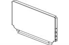 Blum Steel Back to Suit 183 X 500mm Silk White